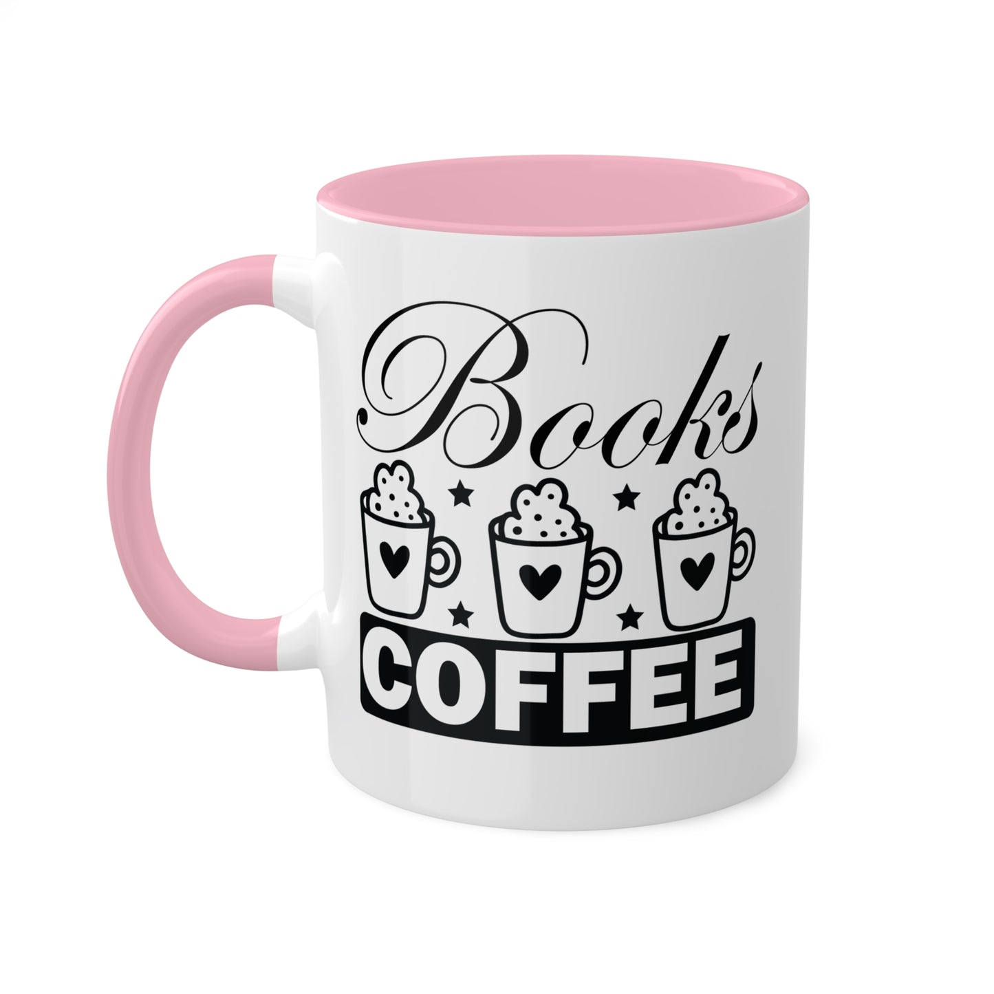 Books & Coffee Please - 11oz Colorful Mug