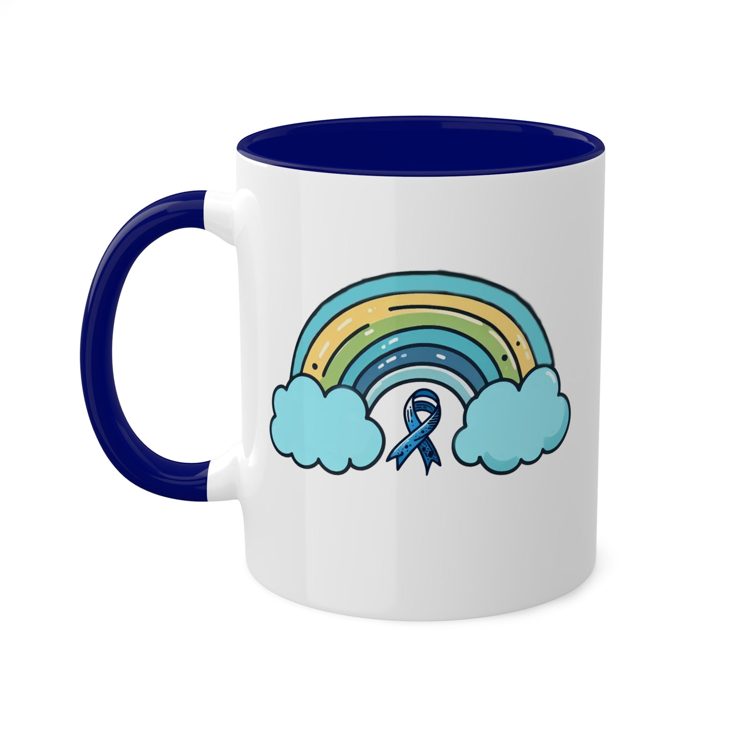 Pretty Blue Rainbow - Diabetes Awareness 11 oz Coffee Mug