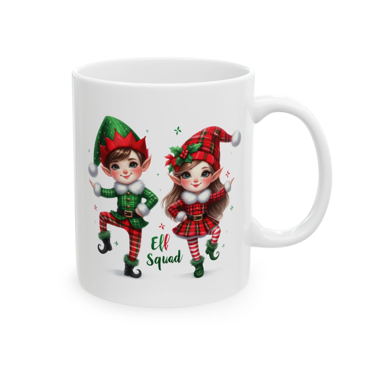 Cute Elf Squad - Winter Coffee Mug (11oz, 15oz)