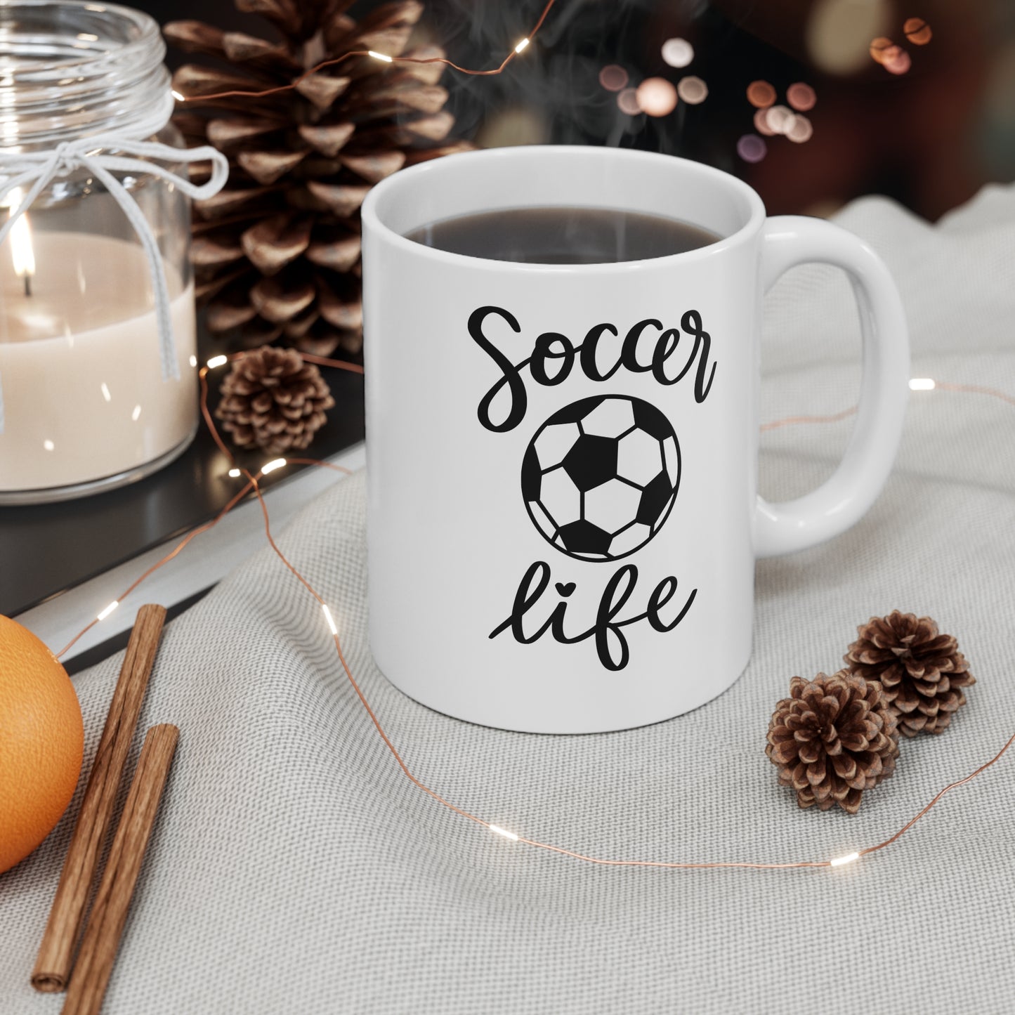 Soccer Life Sports Fan - 11 oz Coffee Mug