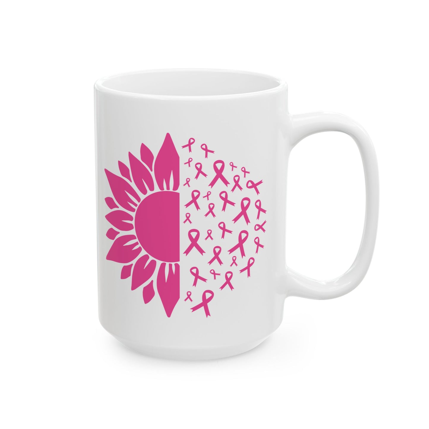 Pink Flower - Breast Cancer Awareness Coffee Mug (11oz, 15oz)