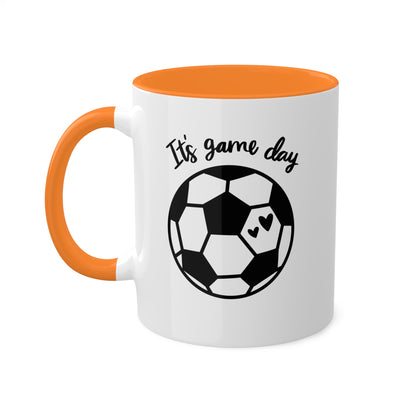 It's Game Day - 11oz Colorful Soccer Mugs