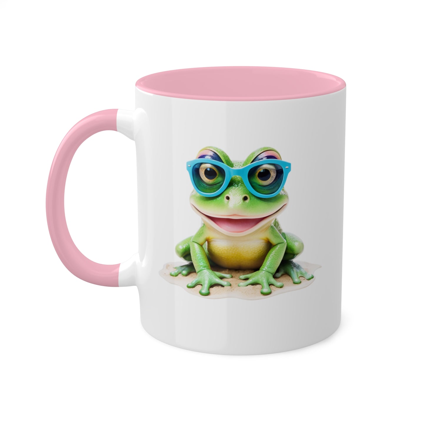 Cute Little Frog With Glasses - 11oz Colorful & Funny Mug