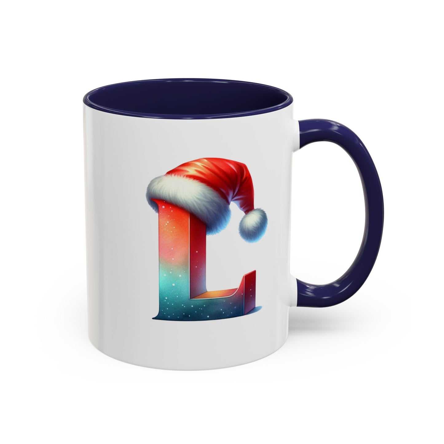 "L" Christmas Alphabet Letter - Holiday Gift Mug (11, 15oz)