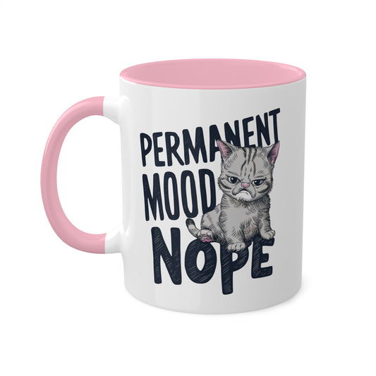 PERMANENT MOOD Nope - 11oz Colorful Coffee Mug