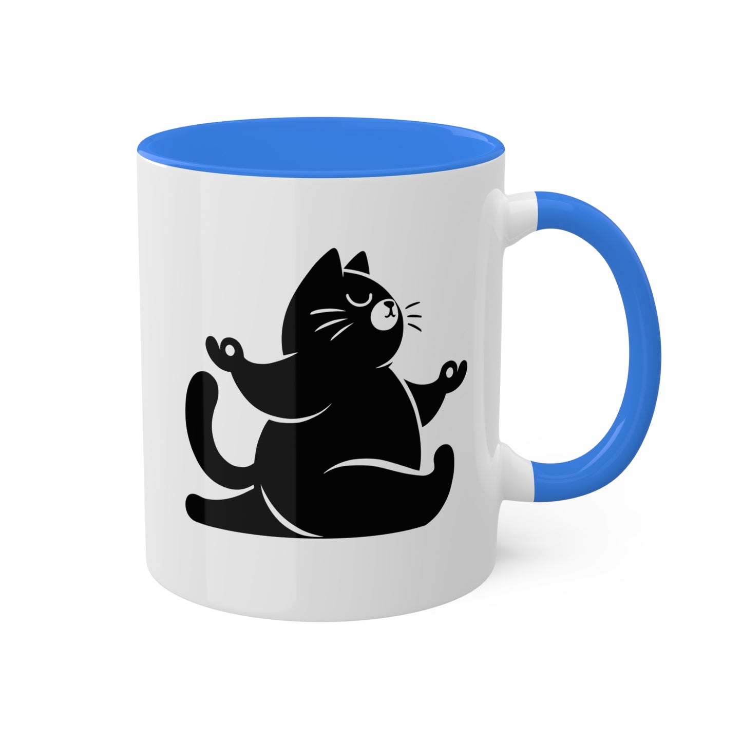 Peaceful Yoga Cat - 11oz Colorful & Fun Mug