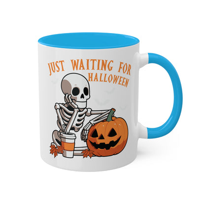 Just Waiting For Halloween - 11oz Colorful Halloween Mug