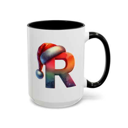 "R" Christmas Alphabet Letter - Holiday Gift Mug (11, 15oz)