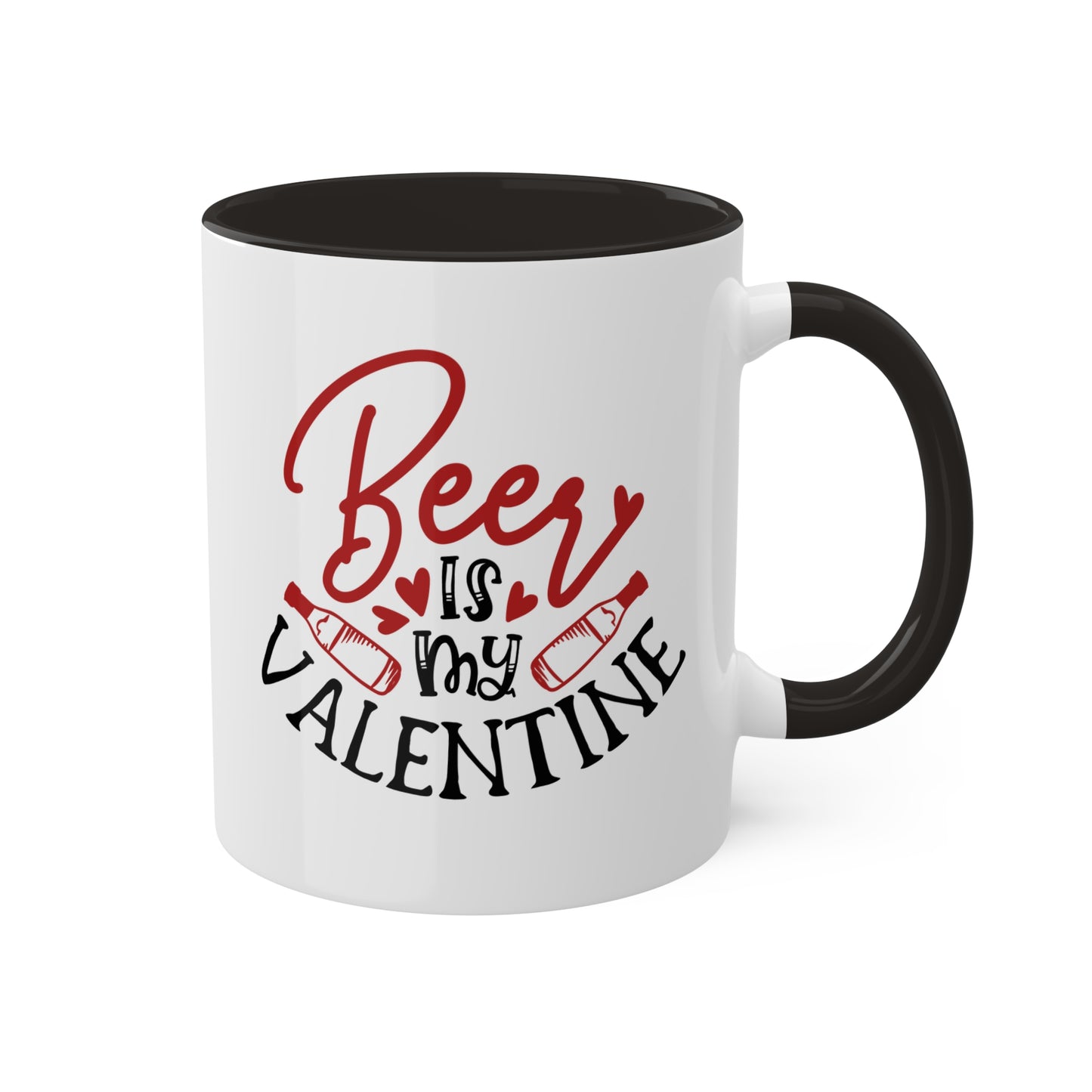 Beer Is My Valentine - 11oz Colorful Valentine's Day Gift Mug