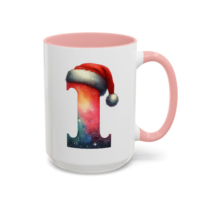 "I" Christmas Alphabet Letter - Holiday Gift Mug (11, 15oz)