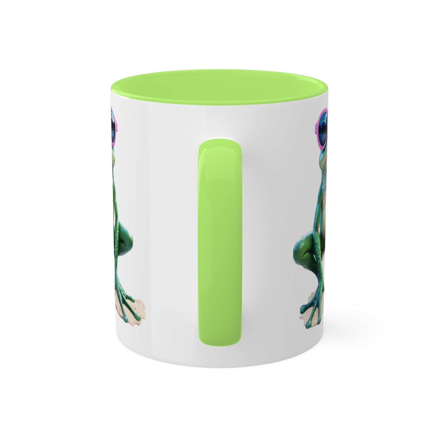 Adorable Little Frog With Sunglasses - 11oz Colorful & Fun Mug