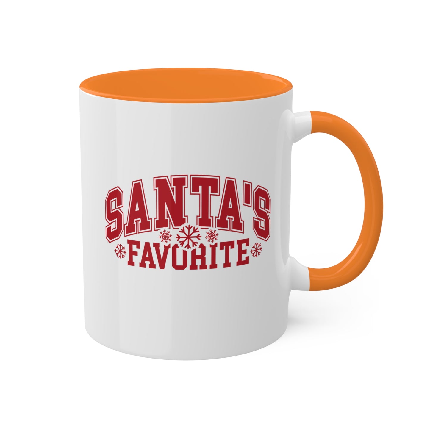 Taza de regalo navideña de 11 oz con el favorito de Santa