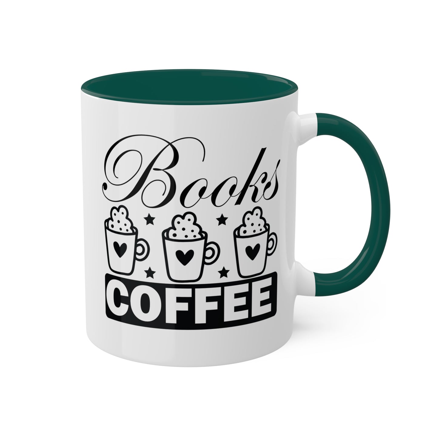 Books & Coffee Please - 11oz Colorful Mug