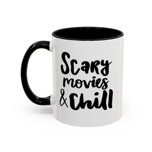 Taza de café con películas de terror y relajación: 11 oz y 15 oz