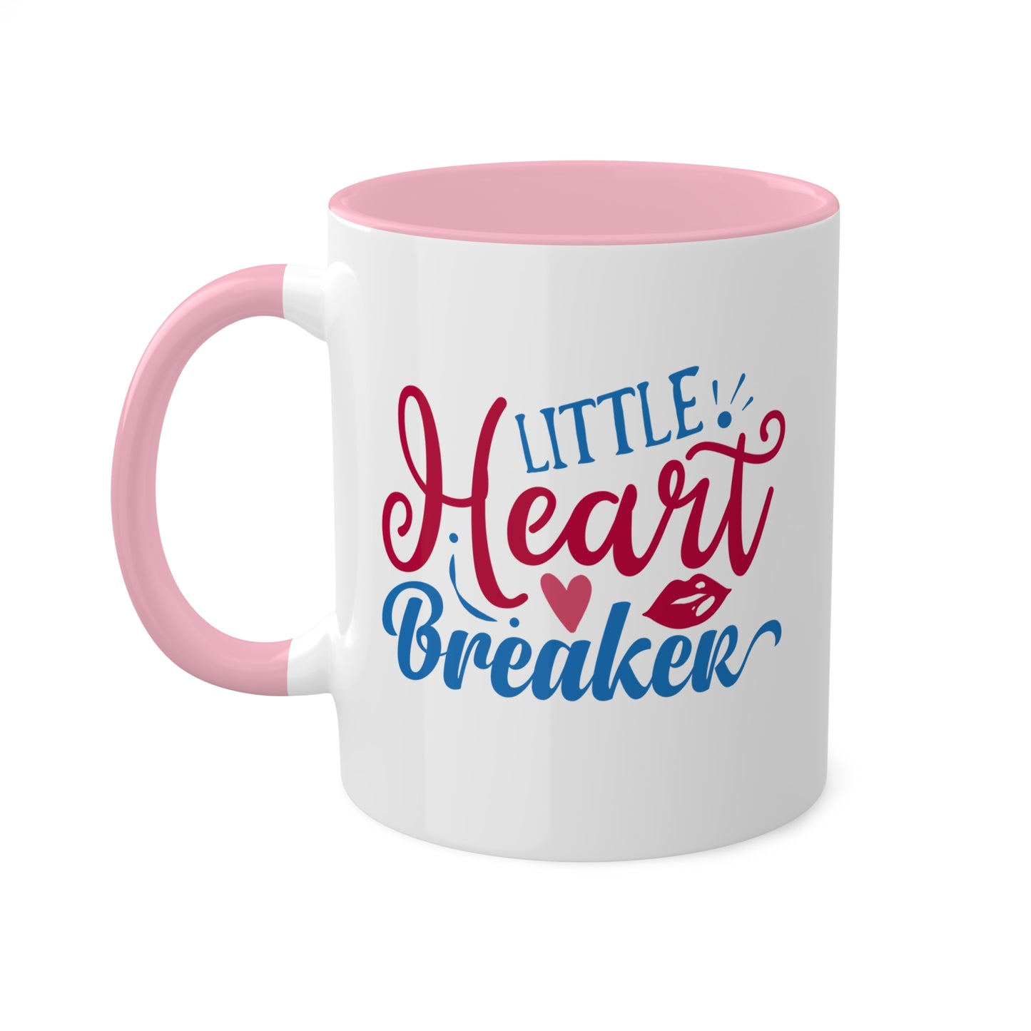 Little Heart Breaker - Taza colorida de 11 oz para el Día de San Valentín