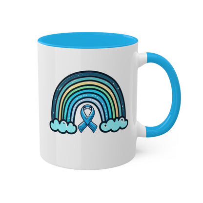 Peaceful Rainbow for Diabetes Awareness Coffee Mug, 11 oz