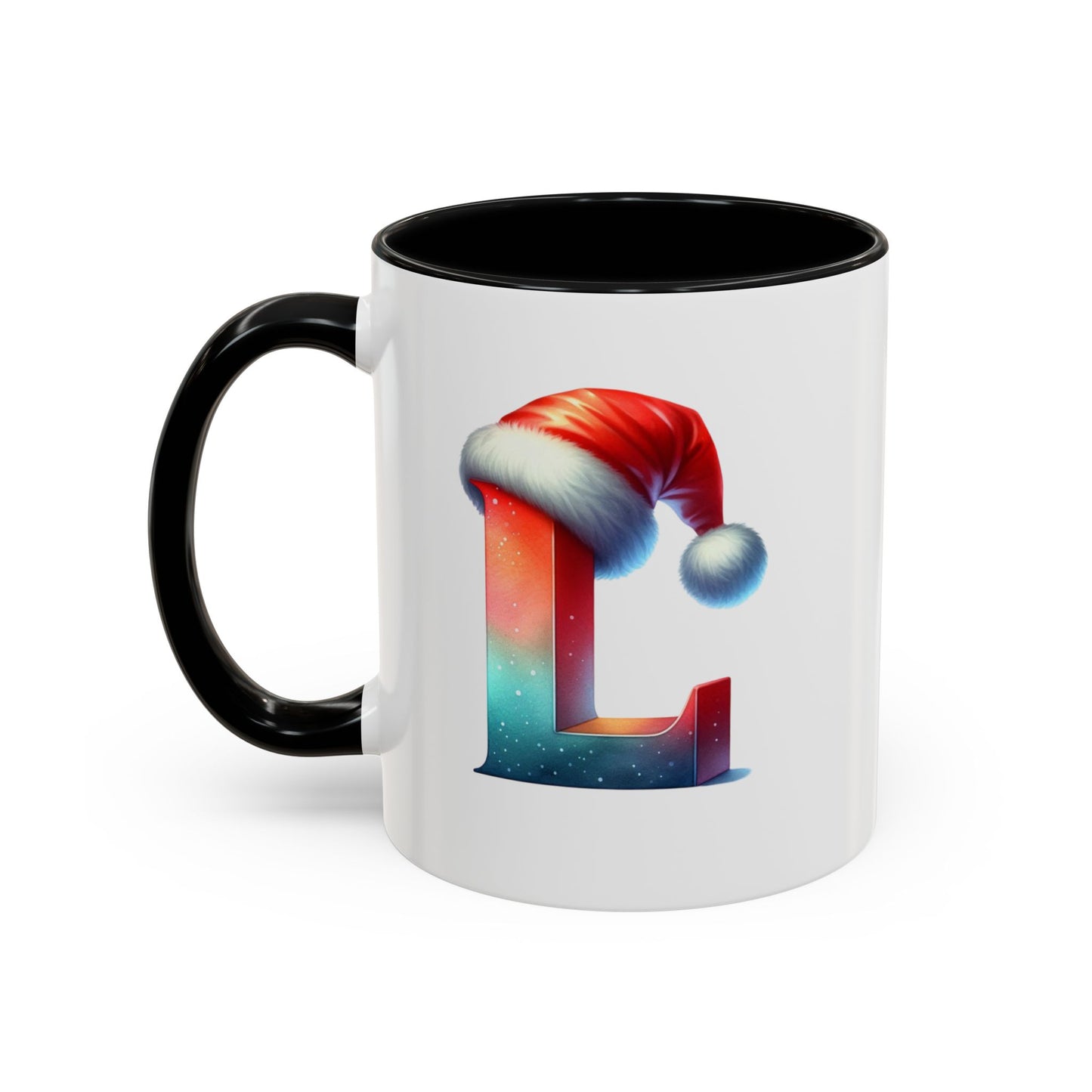 "L" Christmas Alphabet Letter - Holiday Gift Mug (11, 15oz)