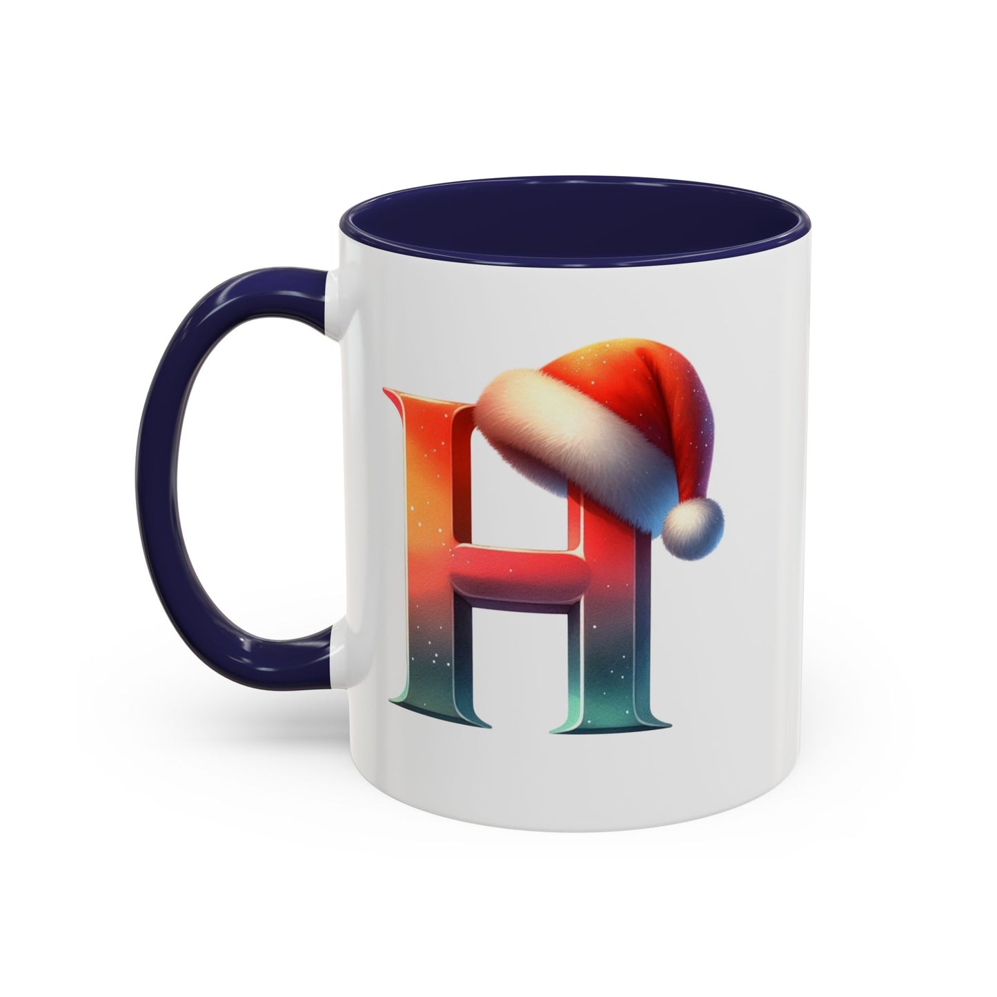 "H" Christmas Alphabet Letter - Holiday Gift Mug (11, 15oz)