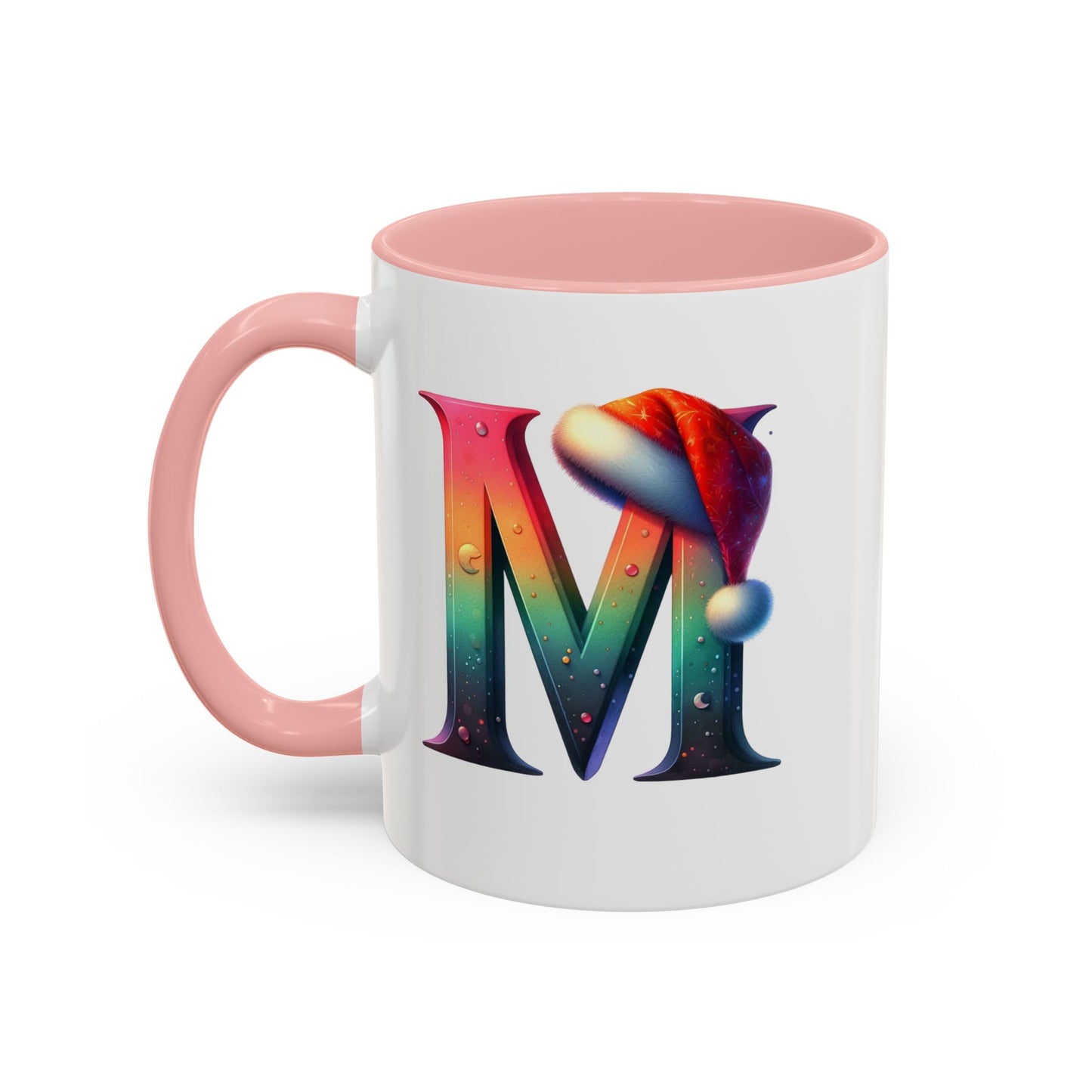 "M" Christmas Alphabet Letter - Holiday Gift Mug (11, 15oz)