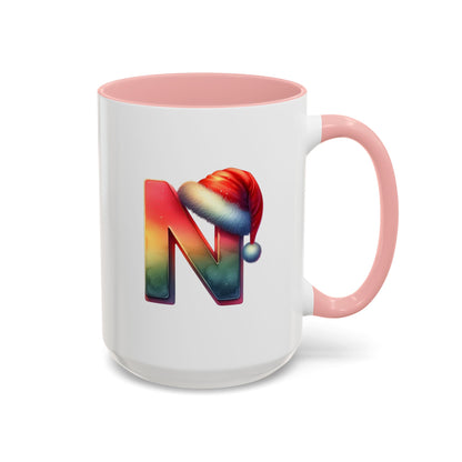 Taza con la letra "N" del alfabeto navideño (11, 15 oz)