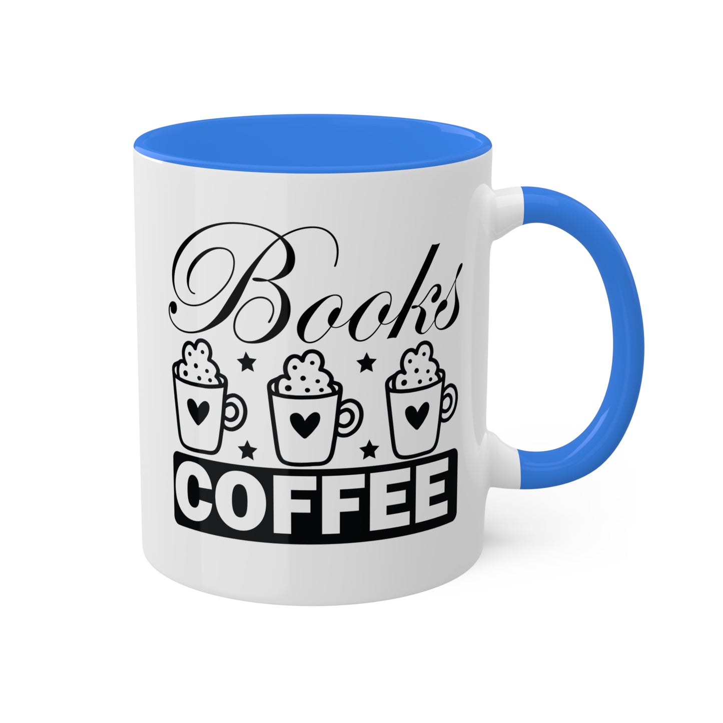 Books & Coffee Please - 11oz Colorful Mug