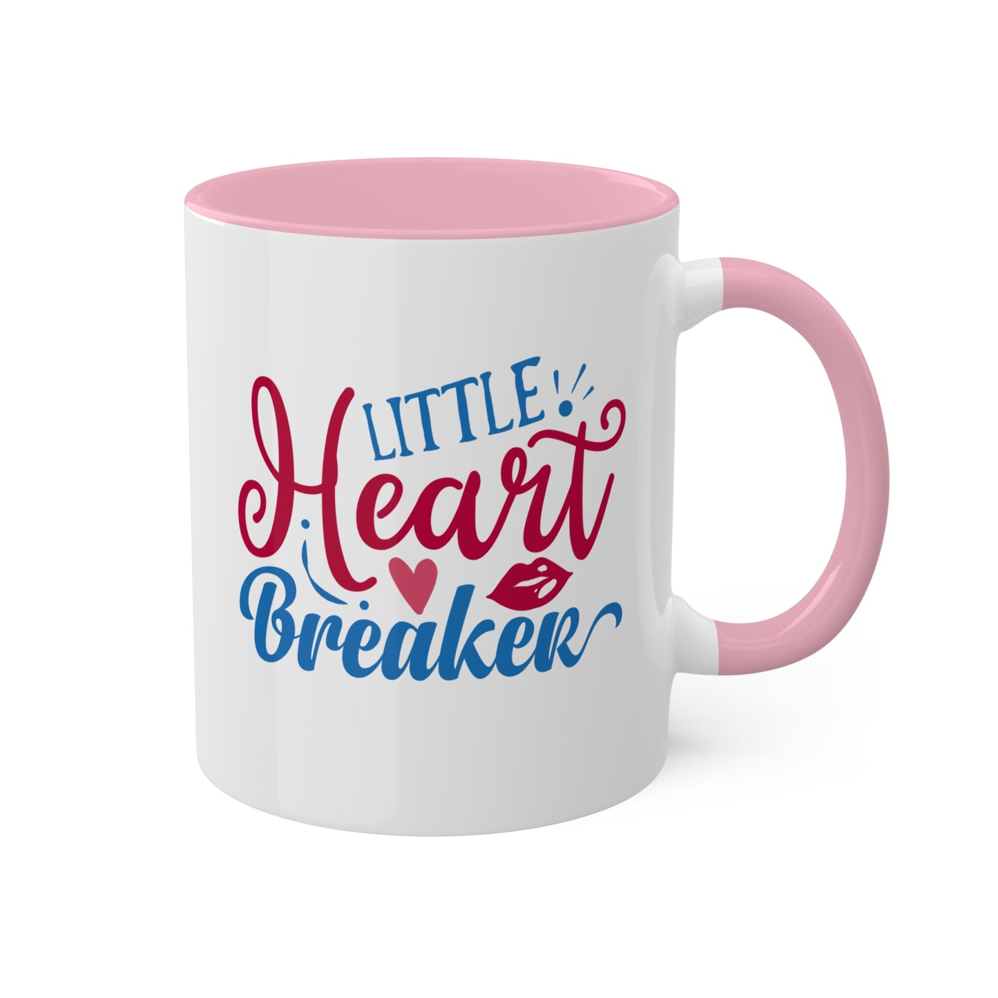 Little Heart Breaker - Taza colorida de 11 oz para el Día de San Valentín