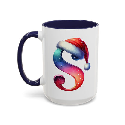 Taza con la letra "S" del alfabeto navideño (11, 15 oz)