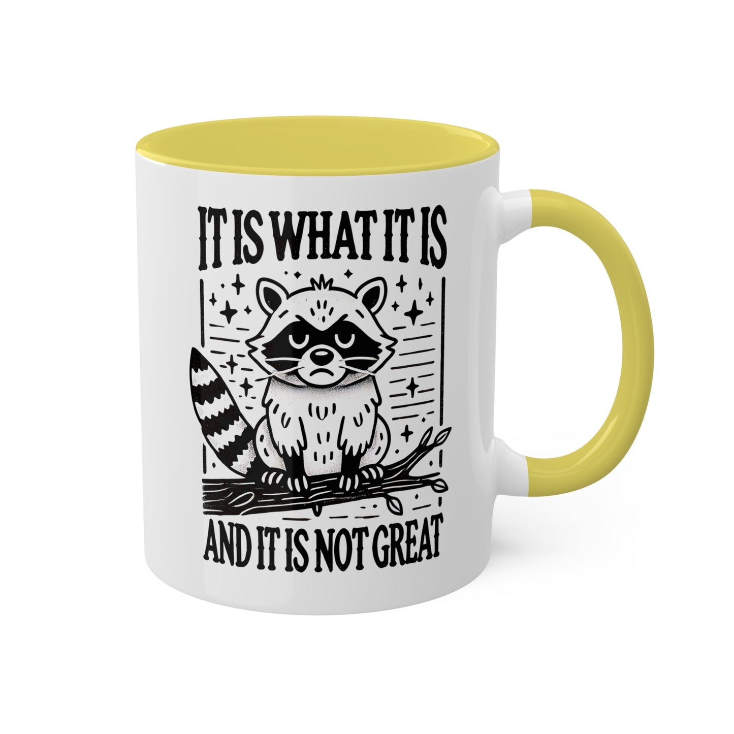 It Is What It Is And It Is Not Great With Adorable Raccoon - 11oz Colorful Mug