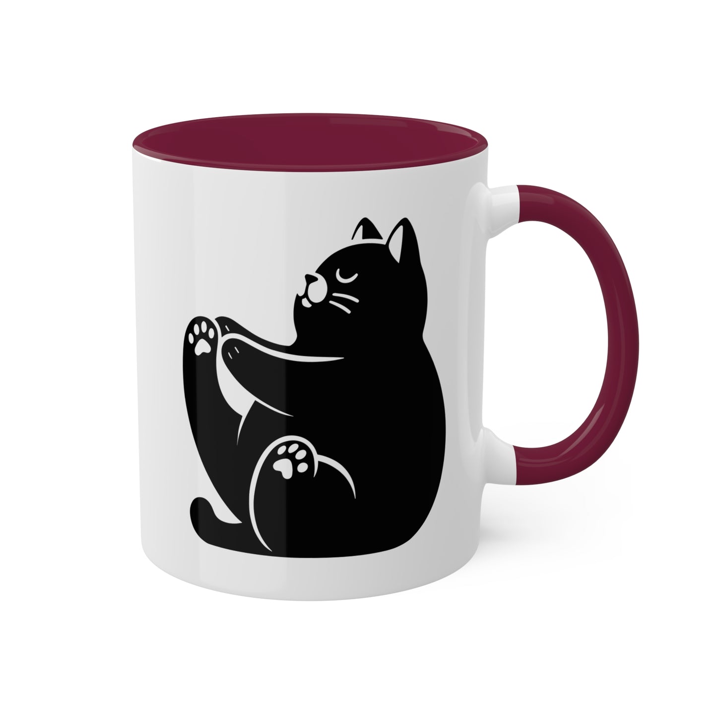 Peaceful Yoga Cat - 11oz Coffee Mug