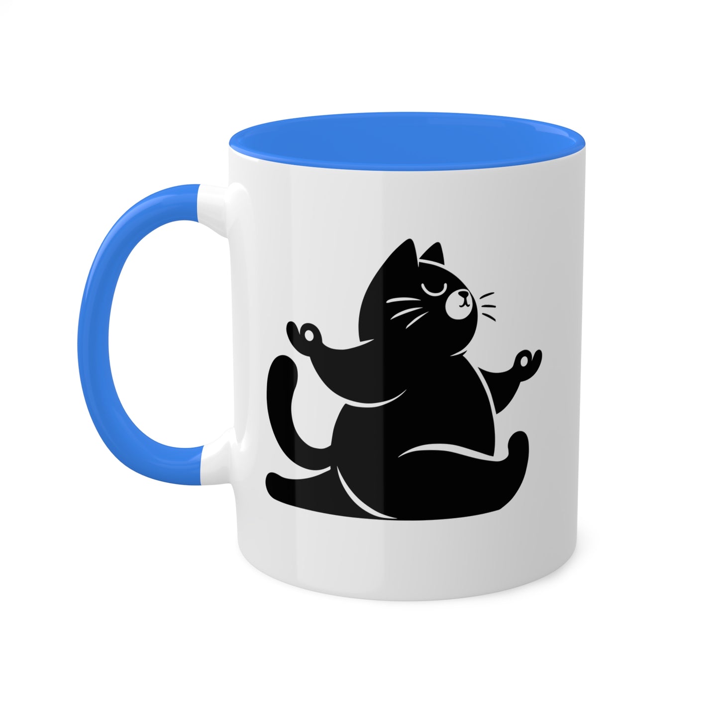 Peaceful Yoga Cat - 11oz Colorful & Fun Mug