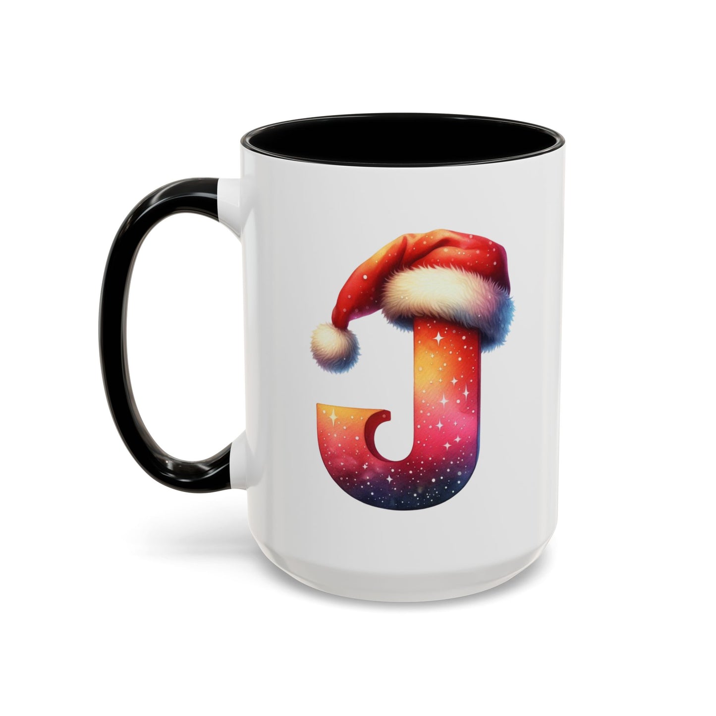 "J" Christmas Alphabet Letter - Holiday Gift Mug (11, 15oz)