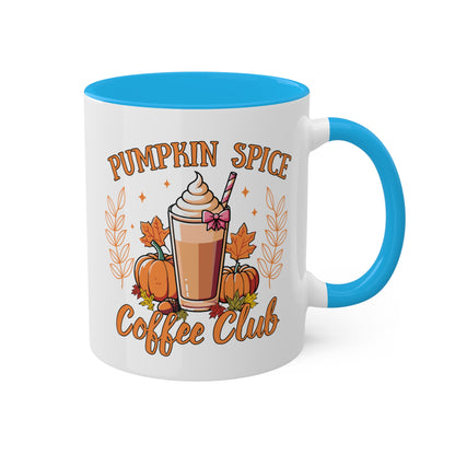 Pumpkin Spice Coffee Club - 11oz Colorful Fall Mug