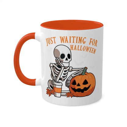 Just Waiting For Halloween - 11oz Colorful Halloween Mug