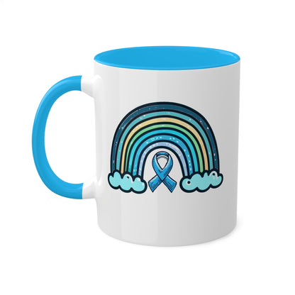 Peaceful Rainbow for Diabetes Awareness Coffee Mug, 11 oz