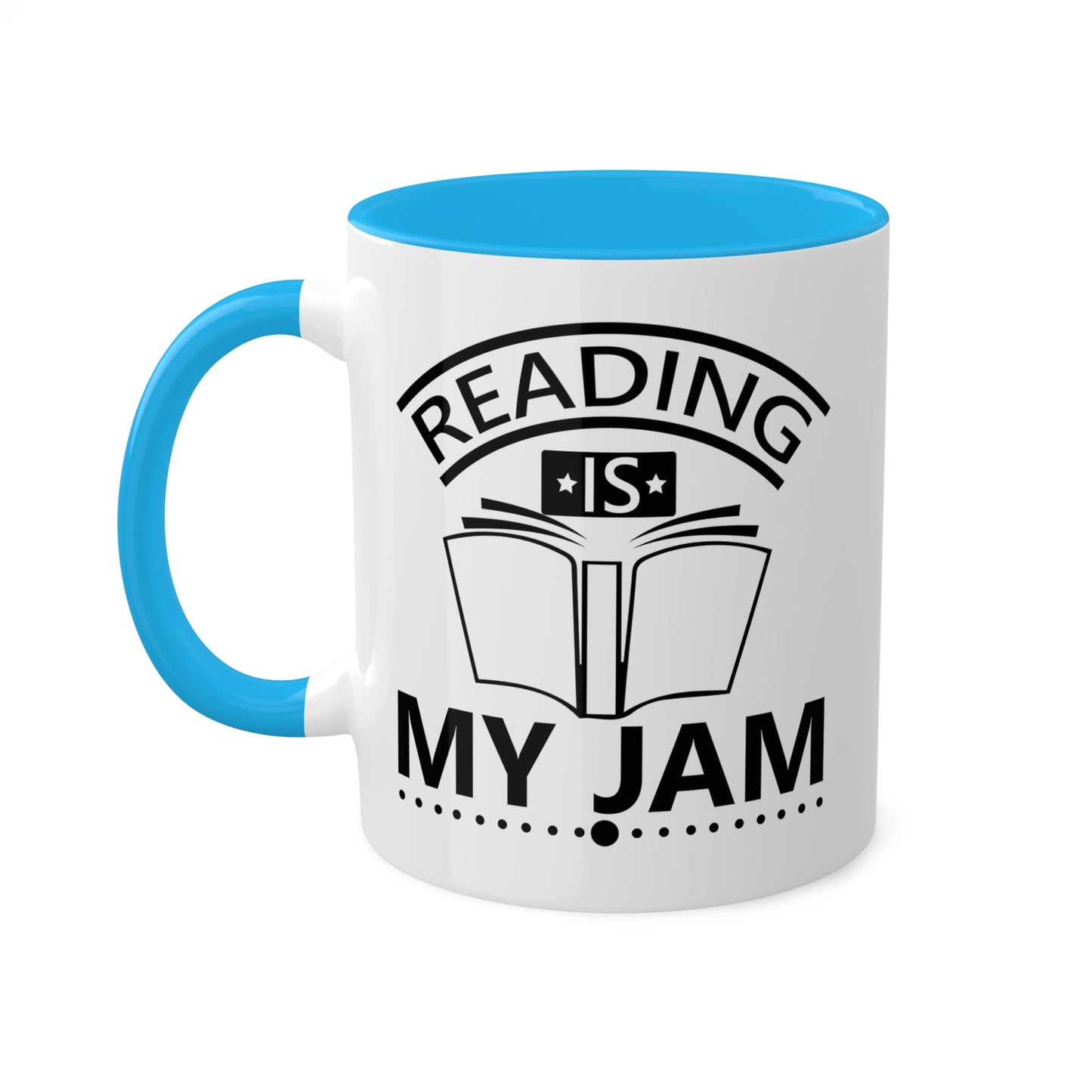 Reading Is My Jam - 11oz Colorful Mug