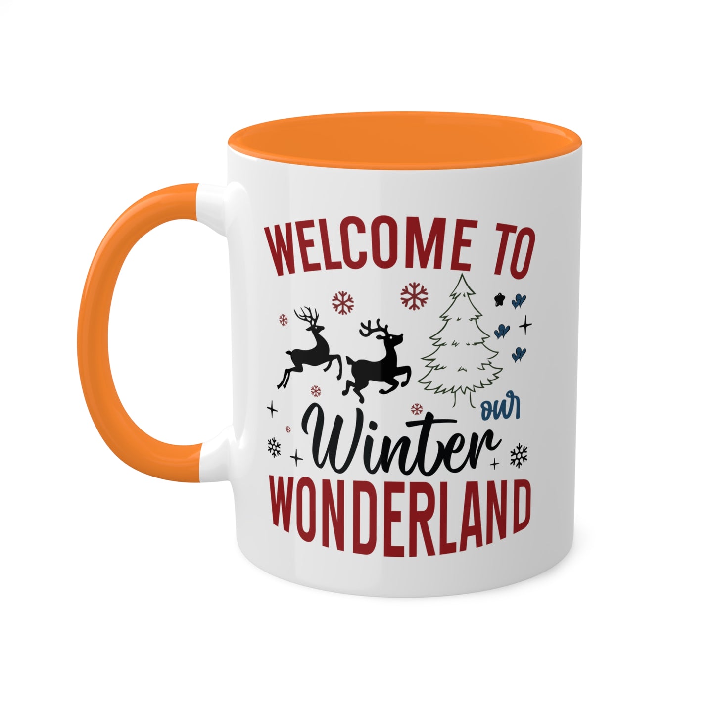 Welcome To Our Winter Wonderland - 11 oz Colorful Christmas Gift Mug