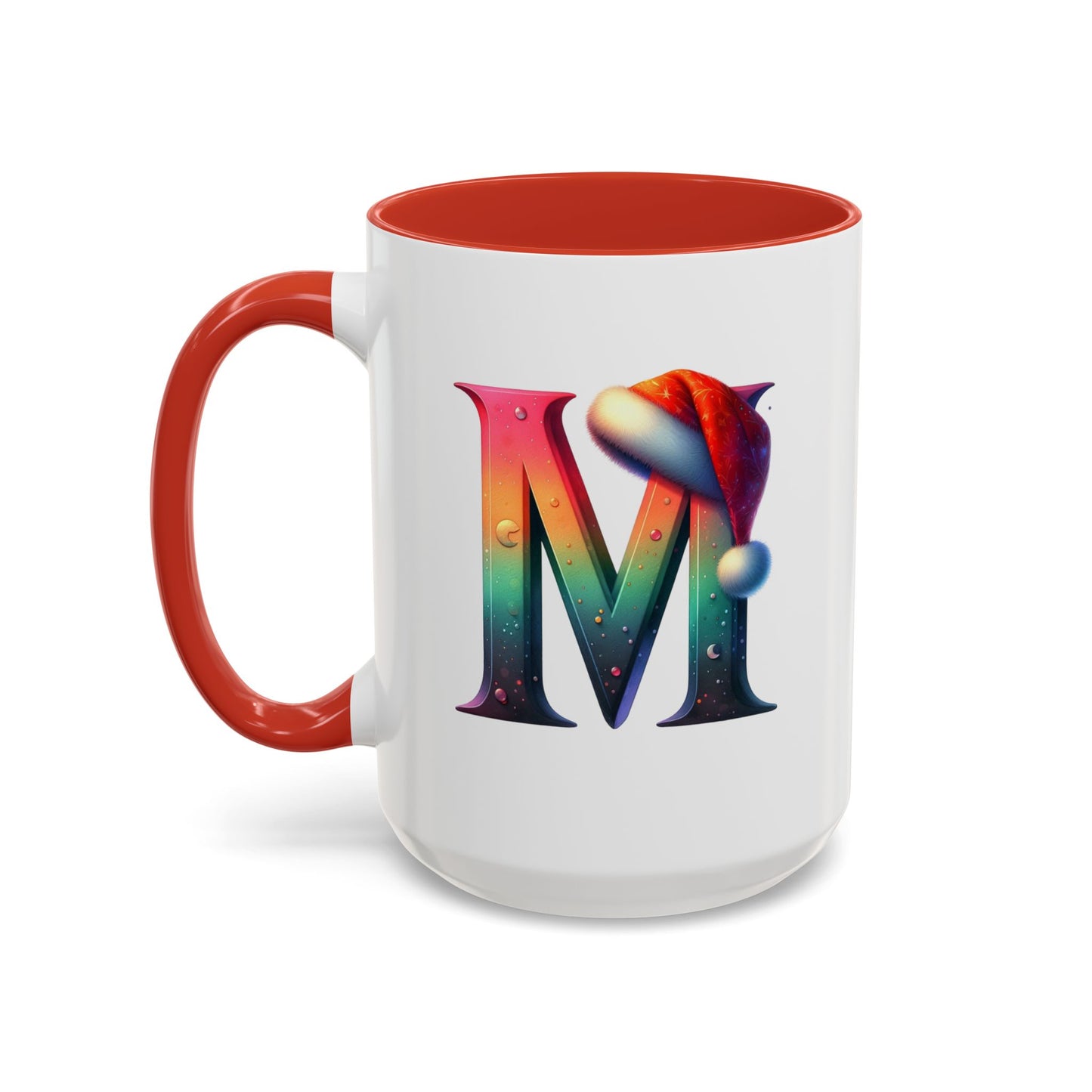 "M" Christmas Alphabet Letter - Holiday Gift Mug (11, 15oz)