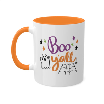 Boo Yall - Cute Ghost - 11oz Colorful Funny Halloween Mug