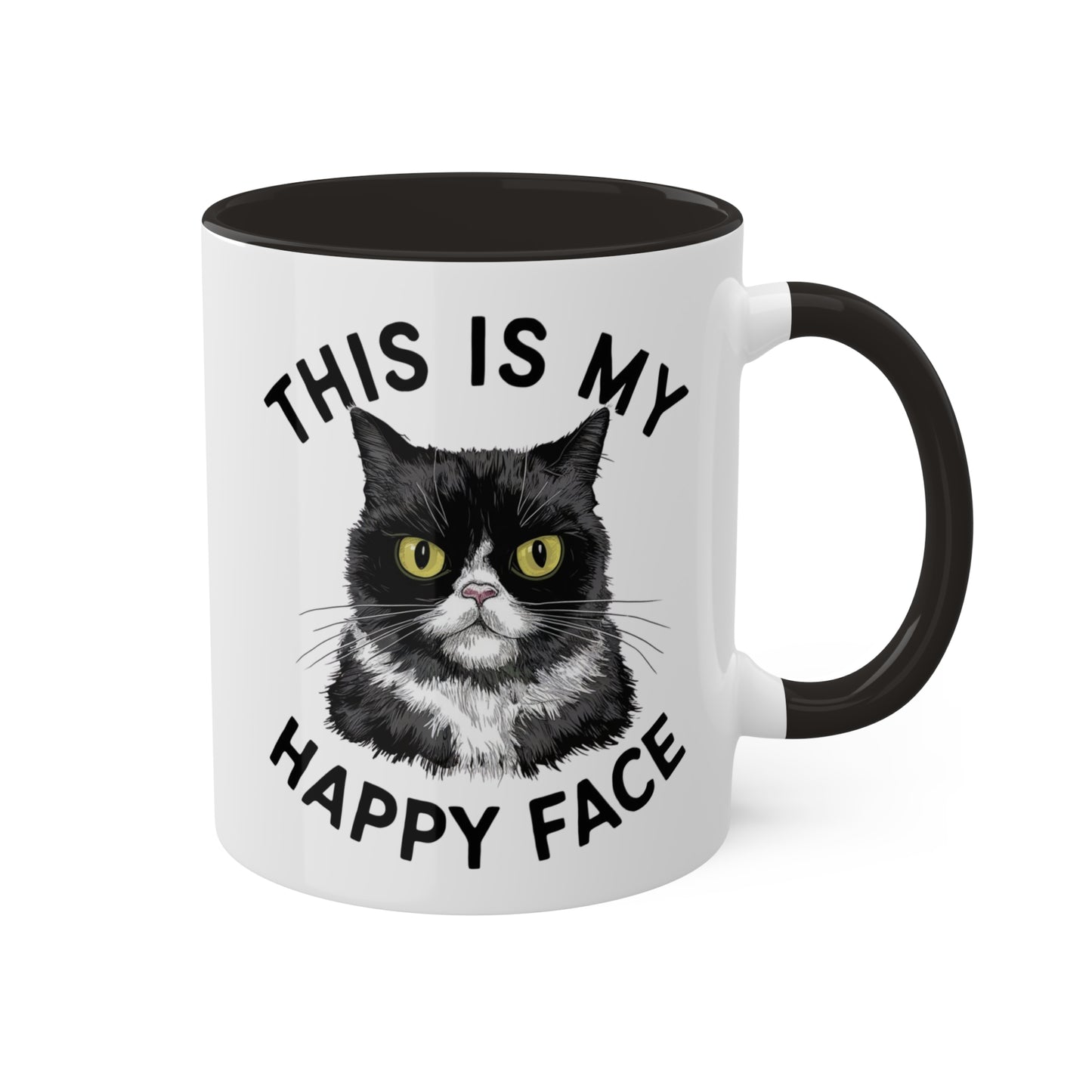 This Is My Happy Face - 11 oz Colorful Coffee Mug