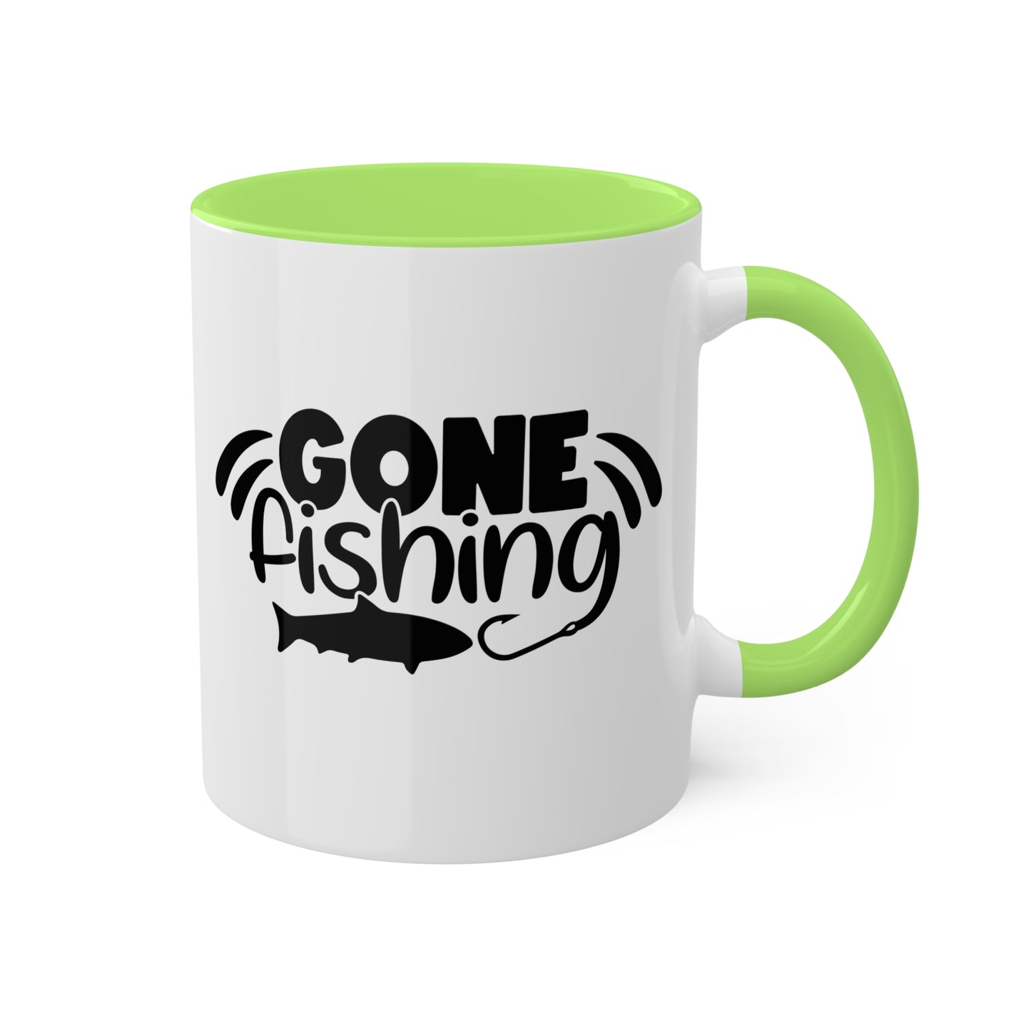 Gone Fishing - 11oz Fun Colorful Mug