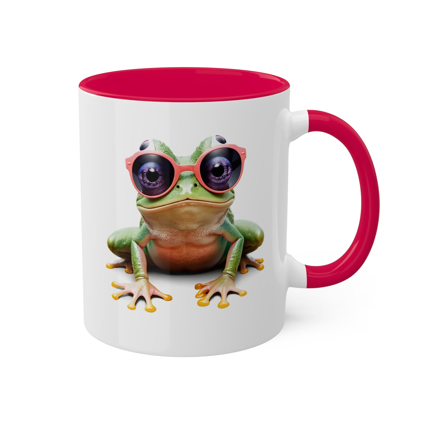 Cute & Funny Little Frog With Sunglasses - 11oz Colorful & Funny Mug