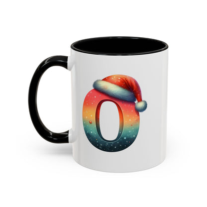 "O" Christmas Alphabet Letter - Holiday Gift Mug (11, 15oz)