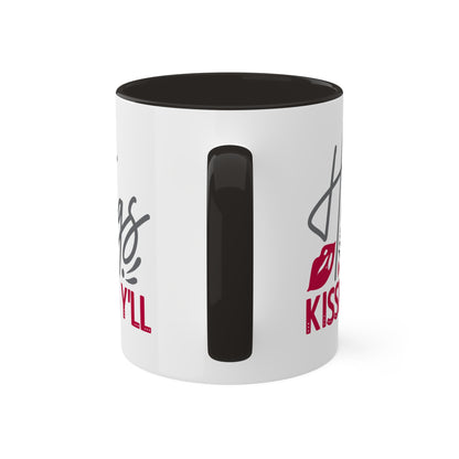 Hugs & Kisses Y'll - 11oz Colorful Valentine's Day Mug