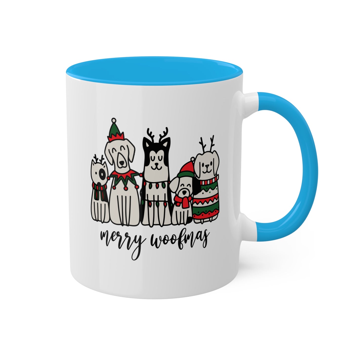 Merry Woofmas - 11 oz Christmas Dogs Gift Mug